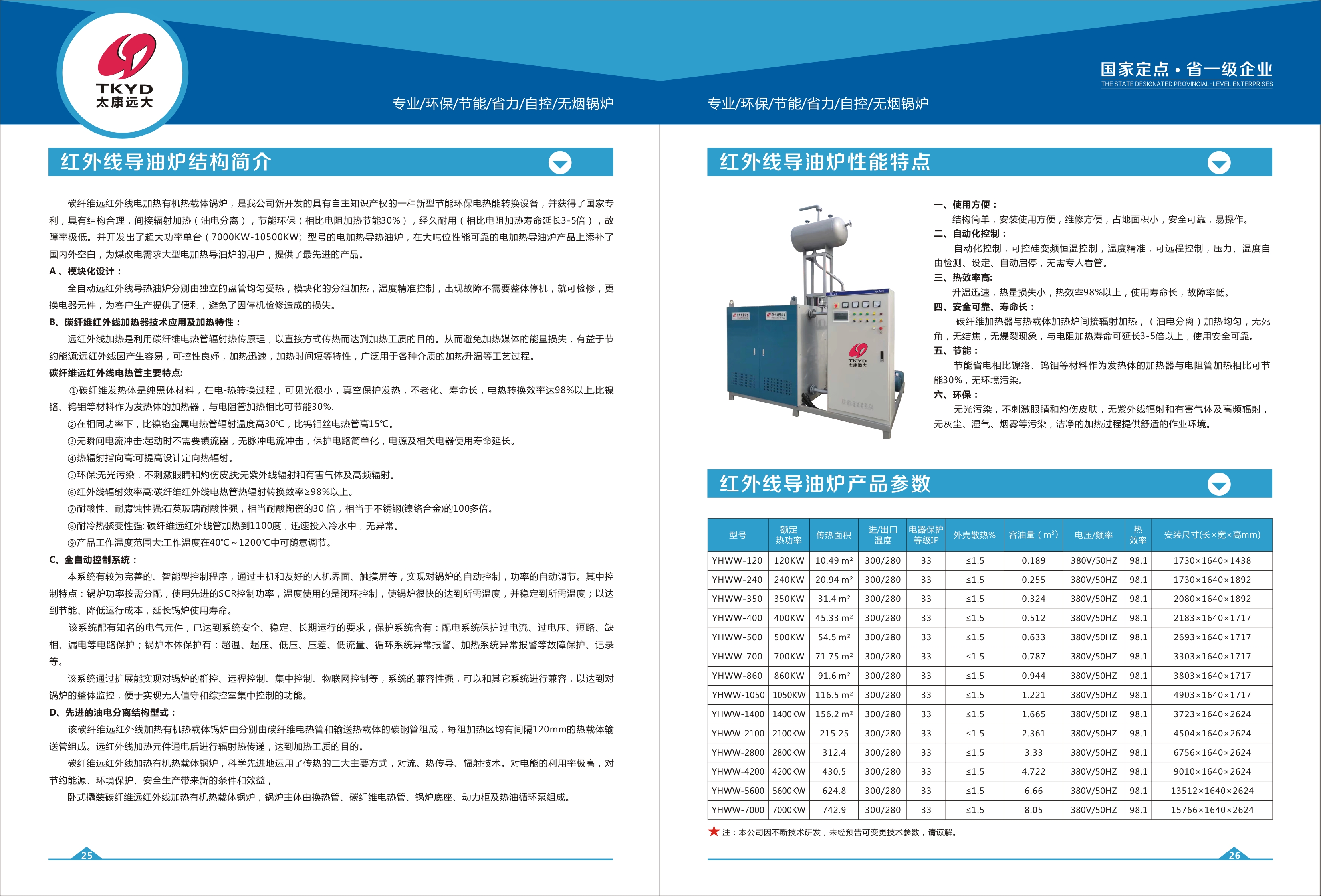 140KW电防爆导热油炉-ExdIICT6防爆电加热导热油炉