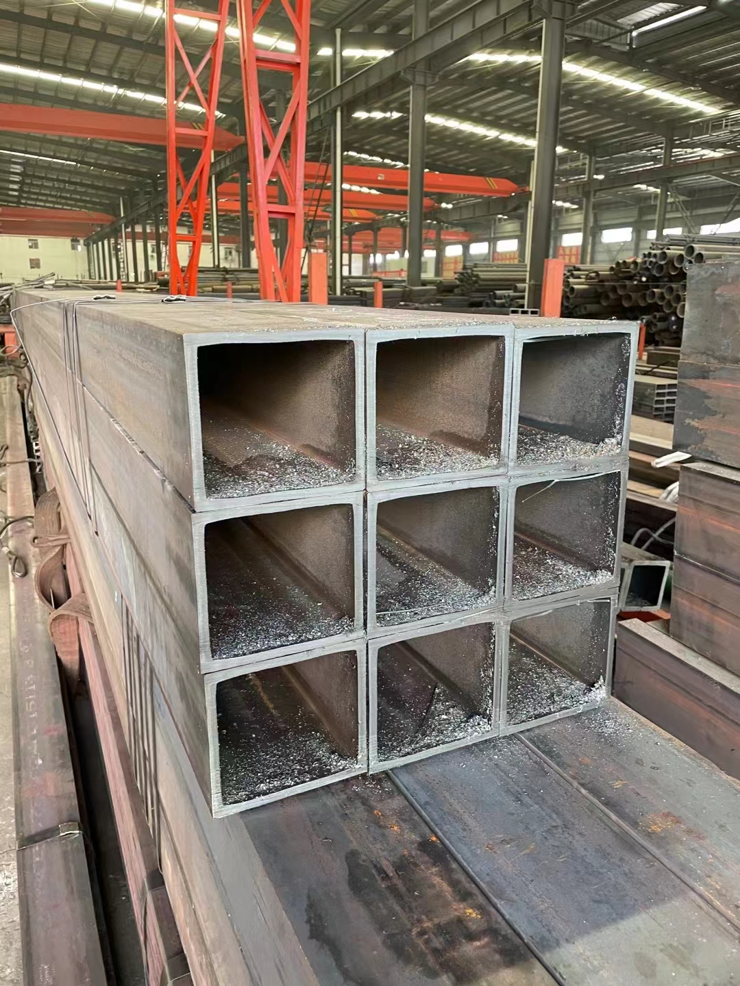 阜新幕墻建筑用矩形管 兆鐸 120*120*9方管沖孔