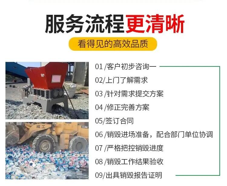 佛山電子芯片銷毀上門公司 佛山專注銷毀到期食品飲料