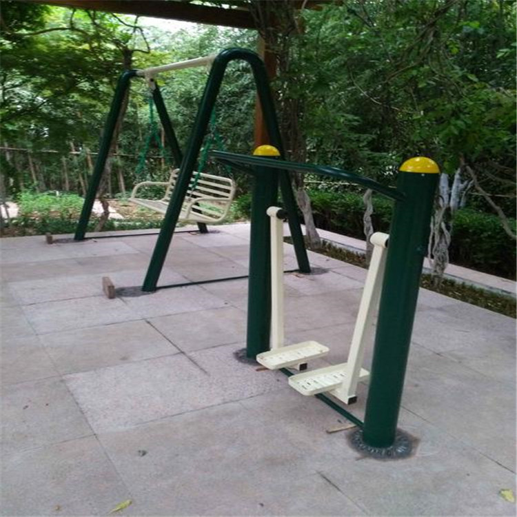 新鄉(xiāng) 室外健身器材 塑木半包健身器材腰背按摩器