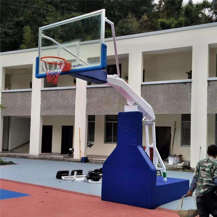 南充 凹箱籃球架 液壓式籃球架 液壓升降籃球架