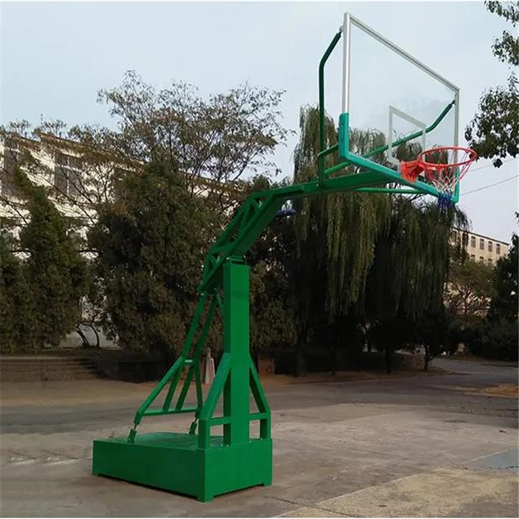 淄博 學(xué)?；@球架 單臂籃球架 圓管地埋籃球架