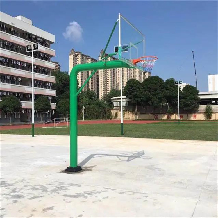 固定圓管籃球架可伸縮球架 圓管219直徑 靜電噴涂工藝