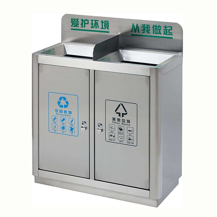 周口 不銹鋼垃圾桶 景點垃圾回收箱 廠家供應