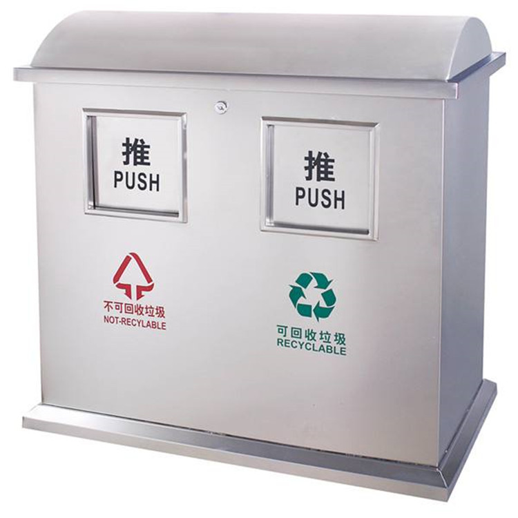 東營 大號分類垃圾桶 帶蓋塑料垃圾箱 玻璃鋼垃圾桶