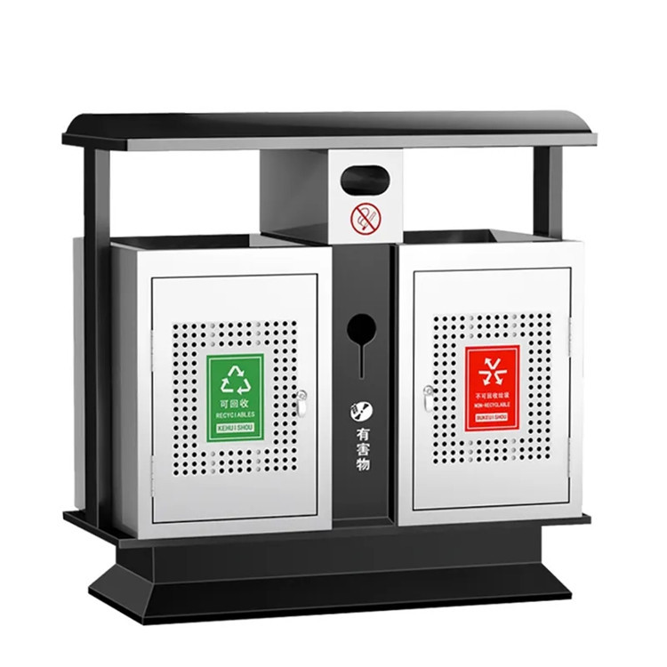 煙臺(tái) 分類環(huán)衛(wèi)垃圾桶 四分類垃圾箱 小區(qū)果皮箱