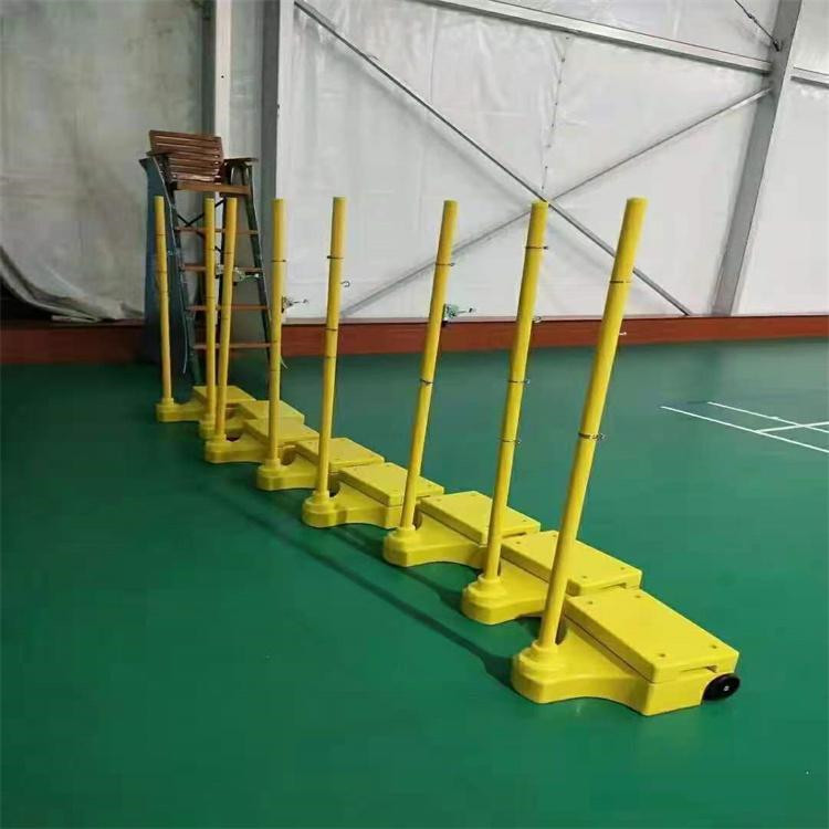 煙臺(tái) 移動(dòng)式羽毛球柱 羽毛球柱網(wǎng)柱 地插式排球架