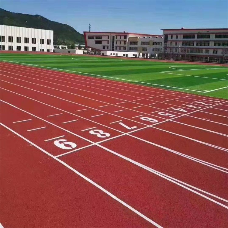 九江 預(yù)制型塑膠跑道 200米塑膠跑道 EPDM塑膠彩色地面