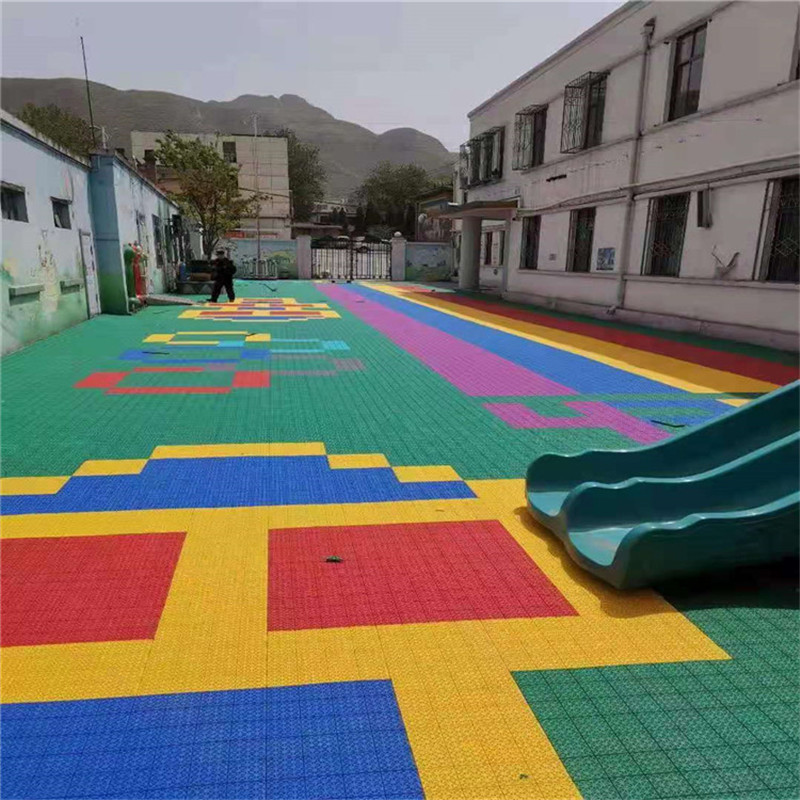 西青 幼兒園防滑地板 室外運動(dòng)地板 