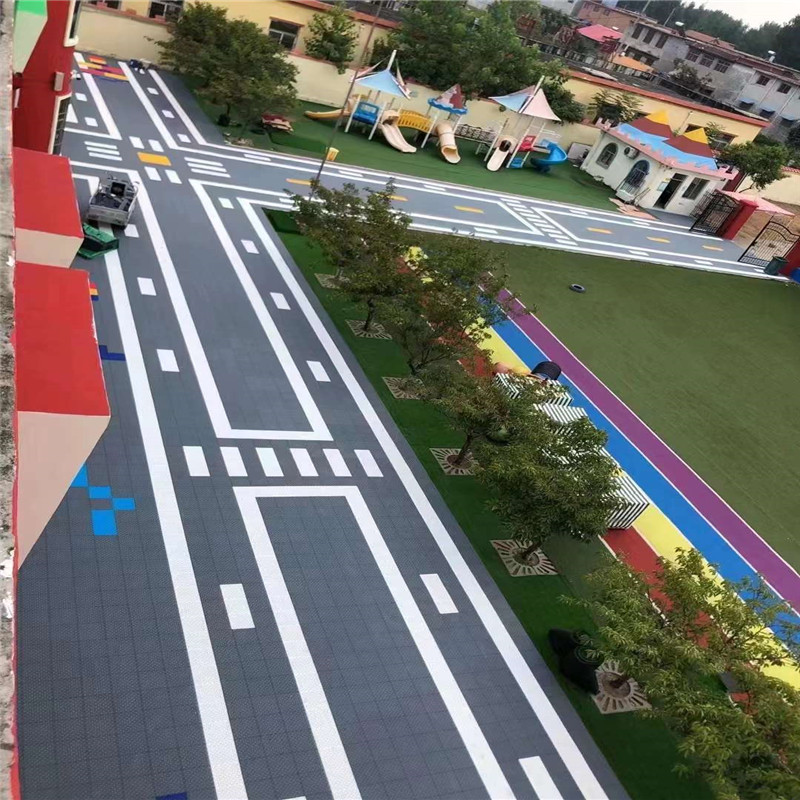 雙橋 戶外球場拼裝地板 軟塑懸浮地板 