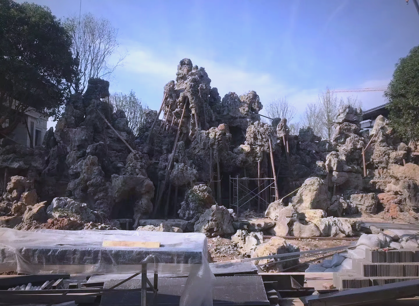 河南許昌太湖石假山制作 大型園林假山制作