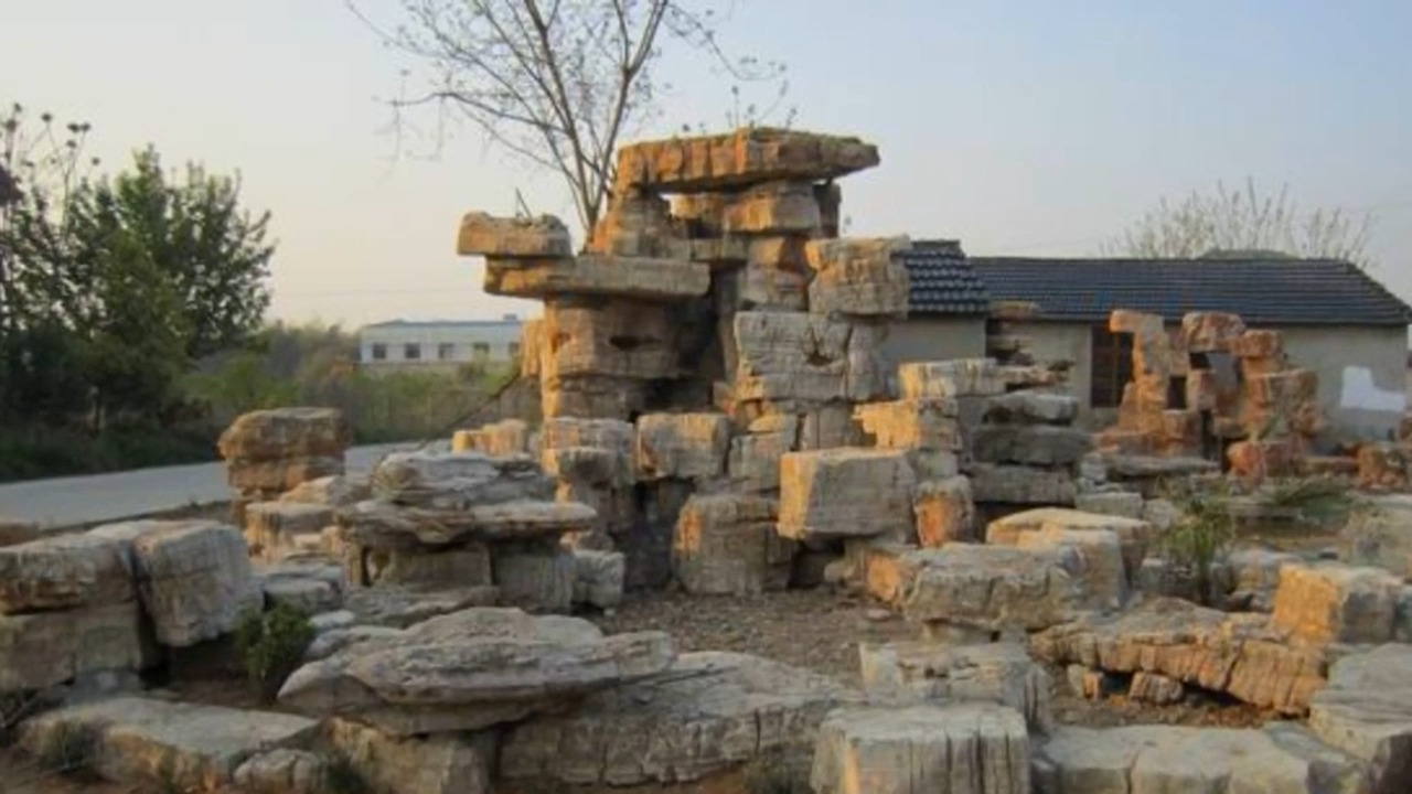 北京平谷水泥假山公司 小區(qū)假山造景