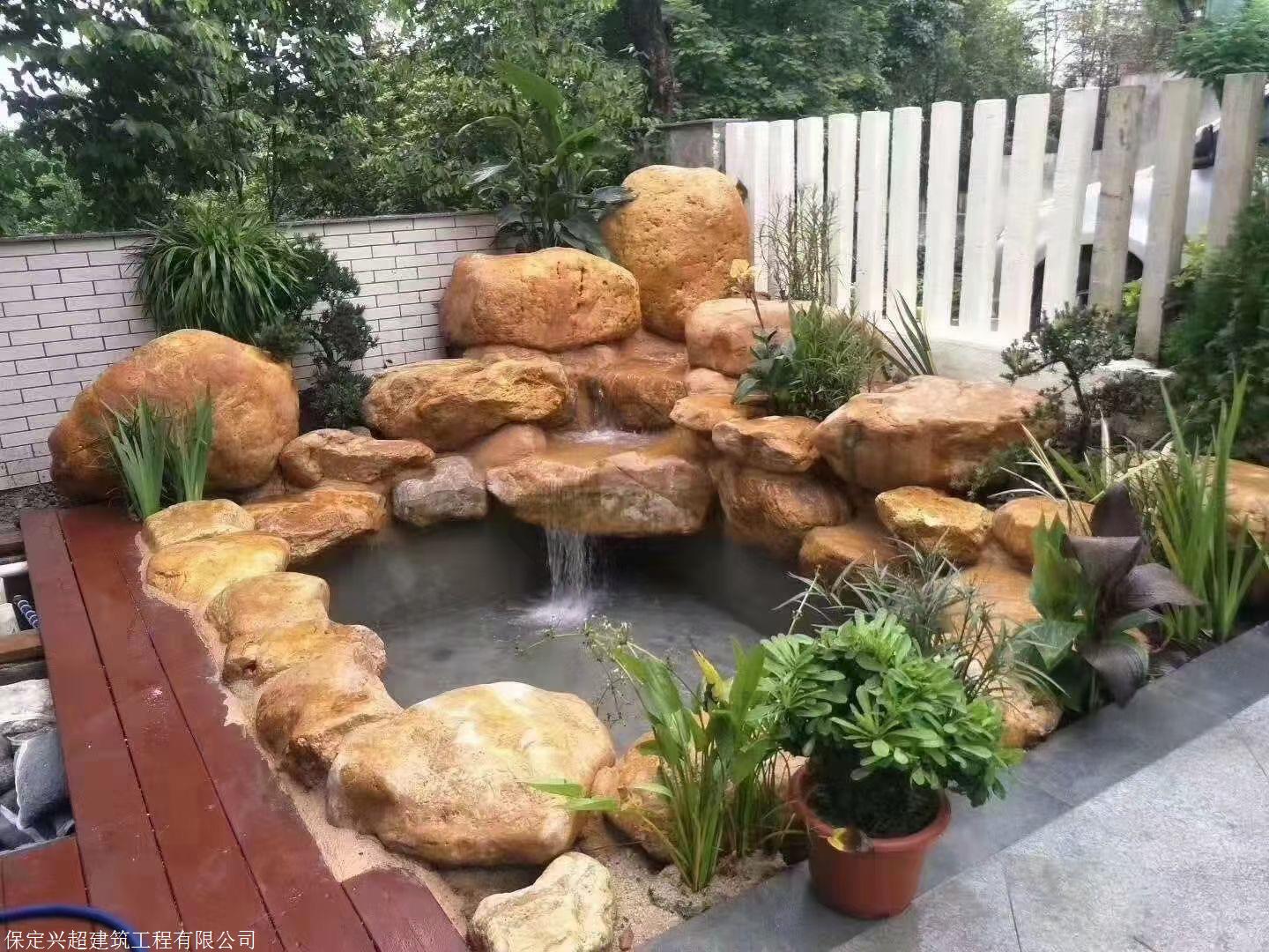 天津靜海上水石假山 大型園林假山制作