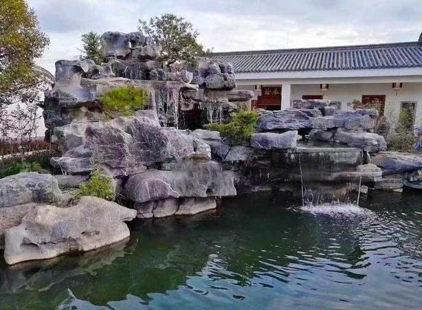 山東墾利園林假山噴泉 別墅庭院魚池假山