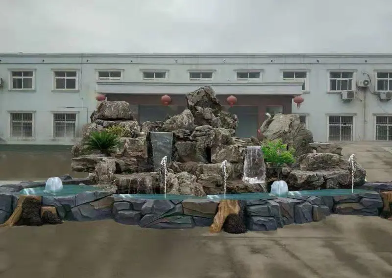 山西臨汾園林假山噴泉 大型園林假山制作