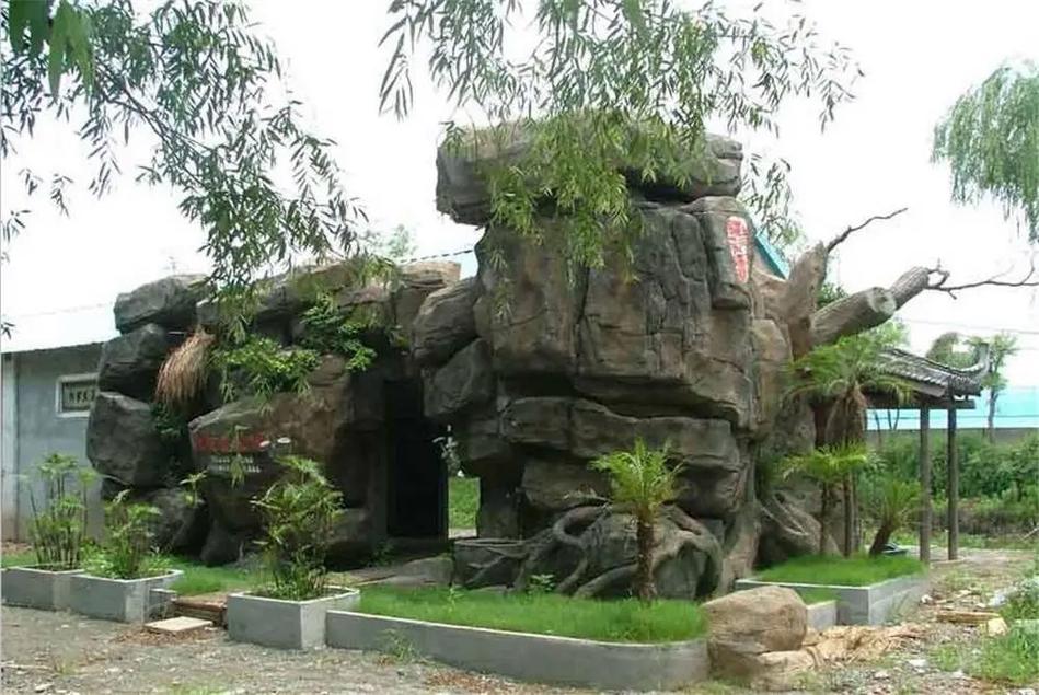 吉林白山上水石假山 公園假山造景