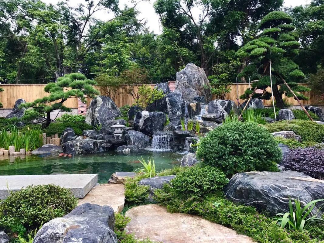 吉林通化上水石假山 庭院別墅魚池假山
