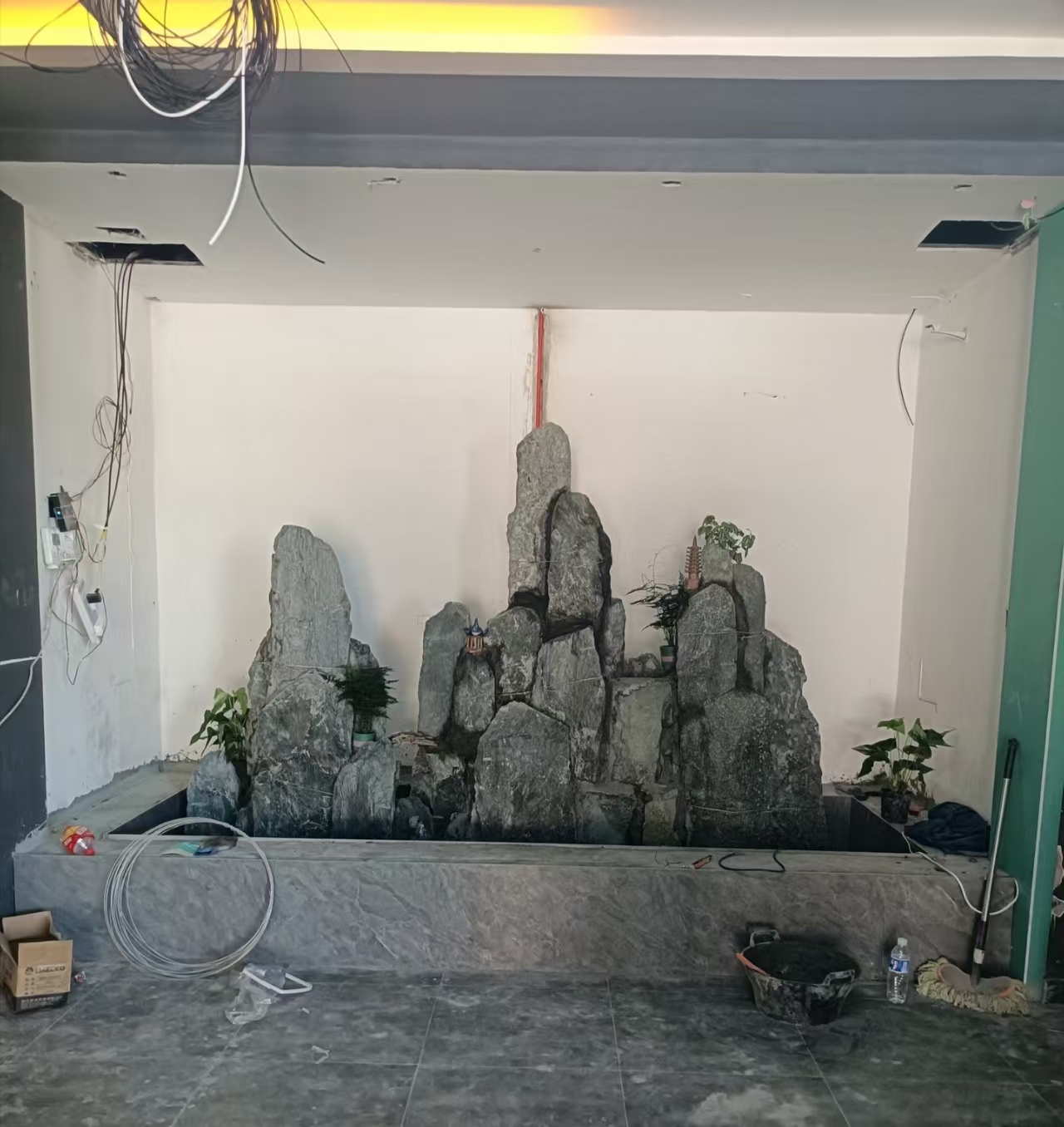 吉林通化上水石假山 庭院別墅魚池假山