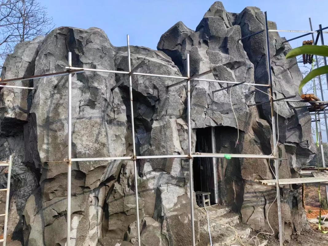 河南開封塑石假山施工 大型園林假山制作