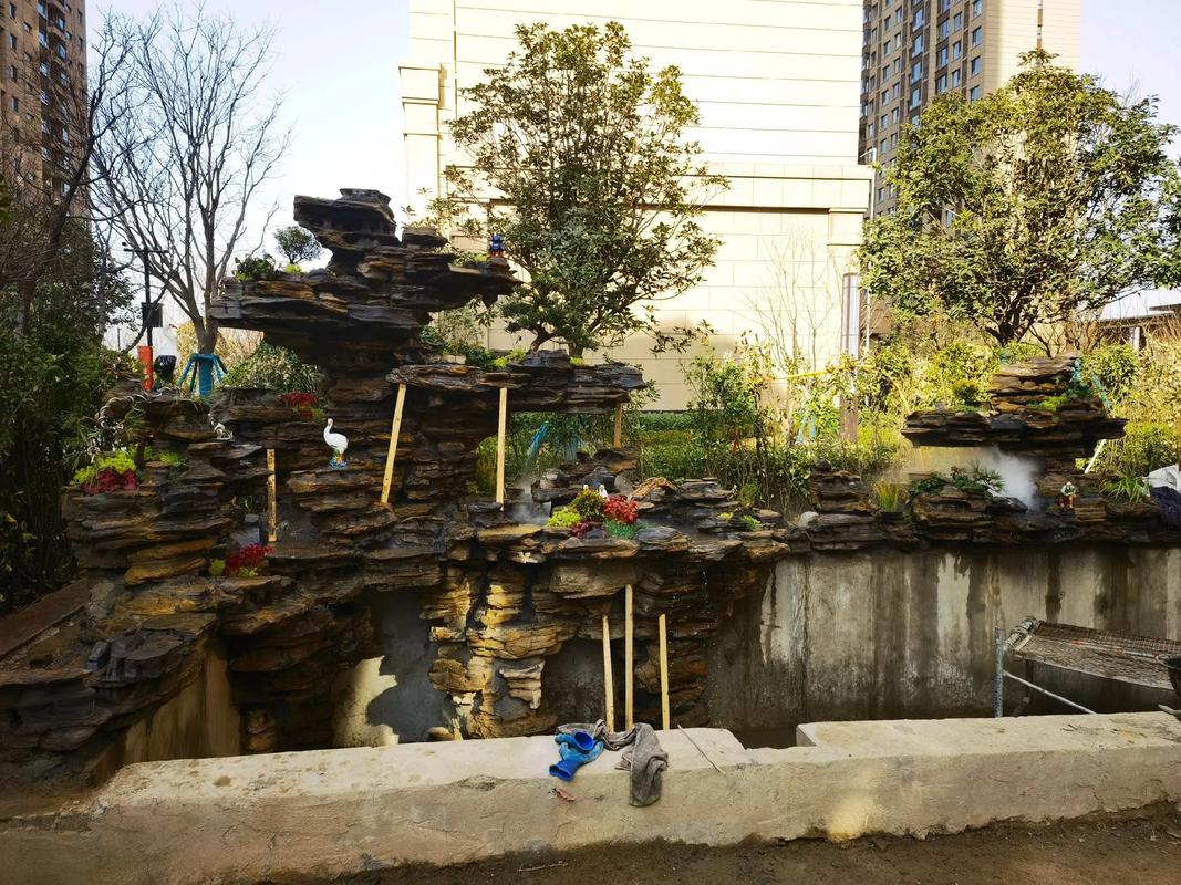 河南許昌園林假山噴泉 公園假山造景