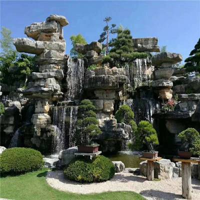 陜西渭南水泥假山公司 大型園林假山制作
