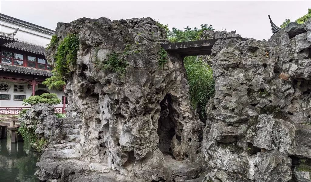 河北承德塑石假山施工 別墅庭院魚池假山
