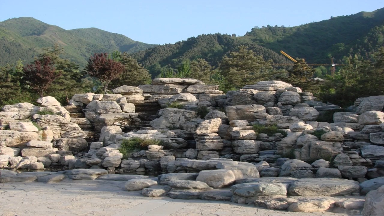 北京朝陽千層石假山制作 大型園林假山制作