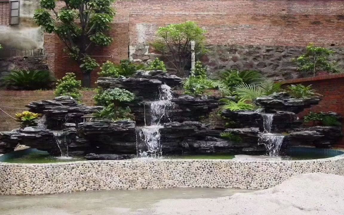 河南安陽黃蠟石假山 公園假山造景