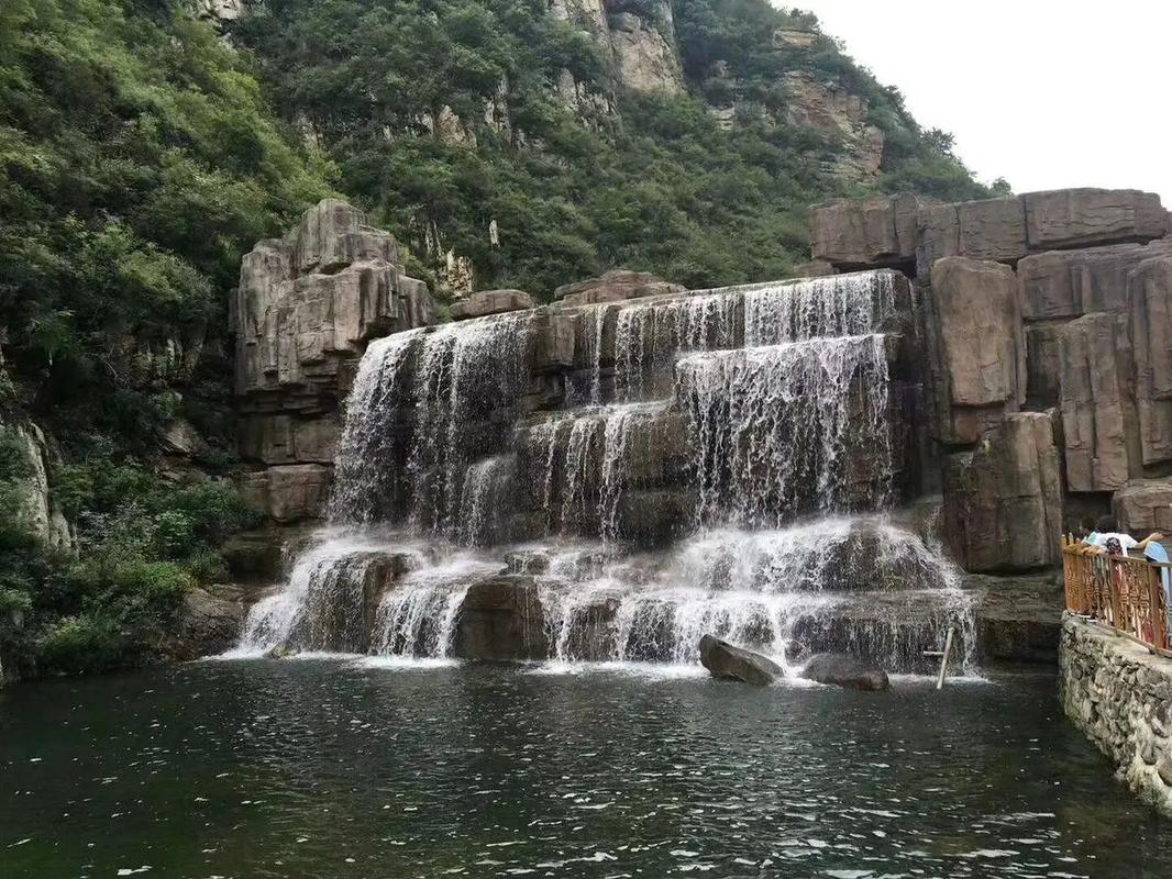 山東濰坊庭院魚池假山 魚池假山