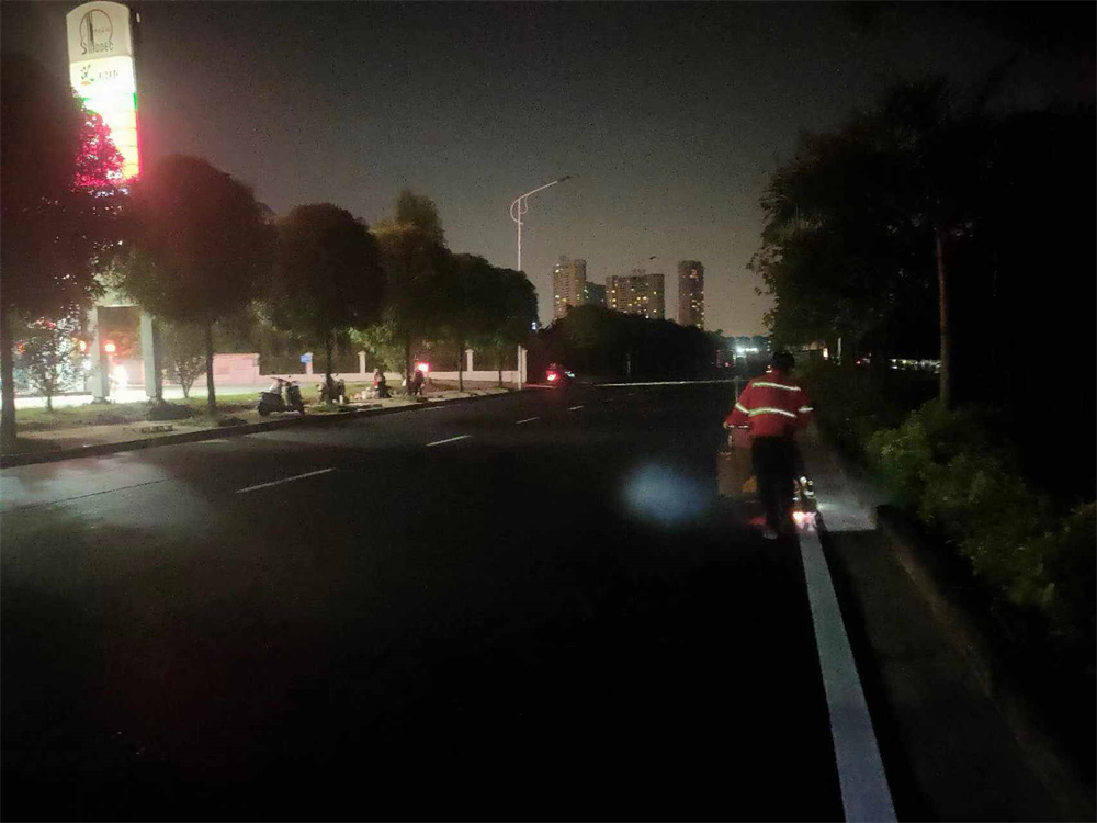 廣西防城港消防車道禁止占用劃線