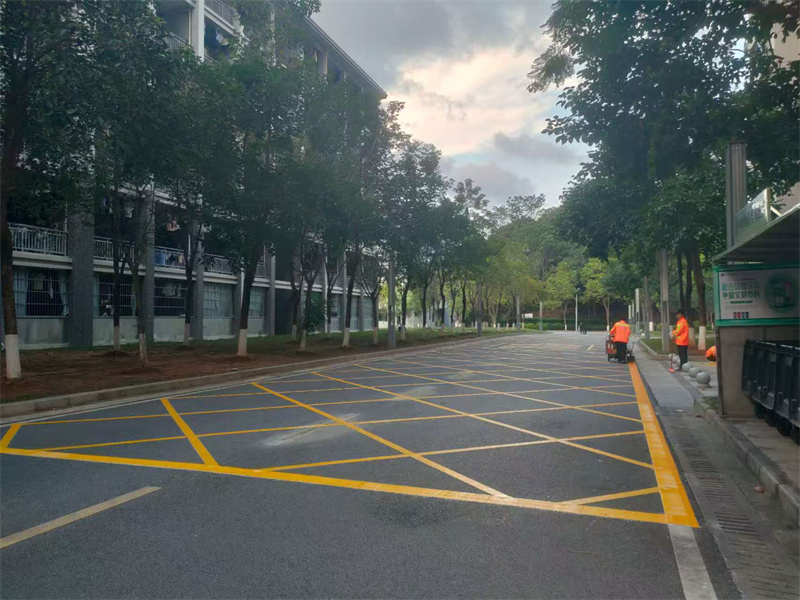 廣西賀州消防車道地面線