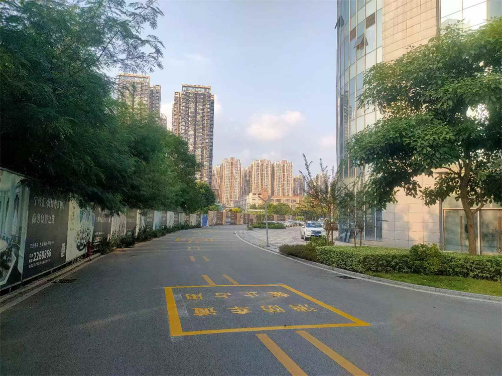 廣西防城港消防車道禁止占用劃線