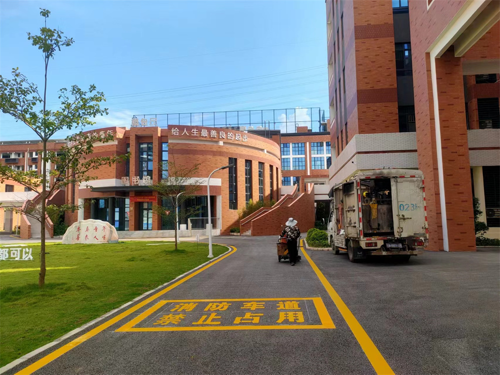 廣西貴港消防通道地面線
