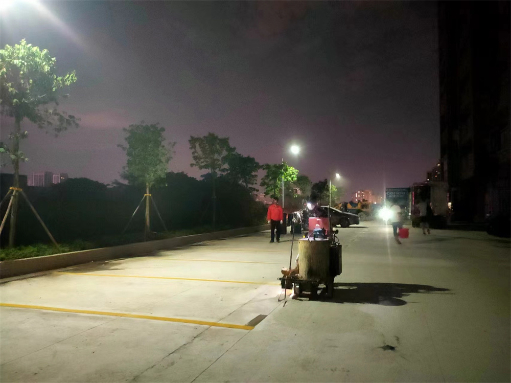 百色右江區園區道路熱熔標線