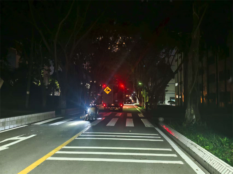 欽州欽南區校園熱熔標志線