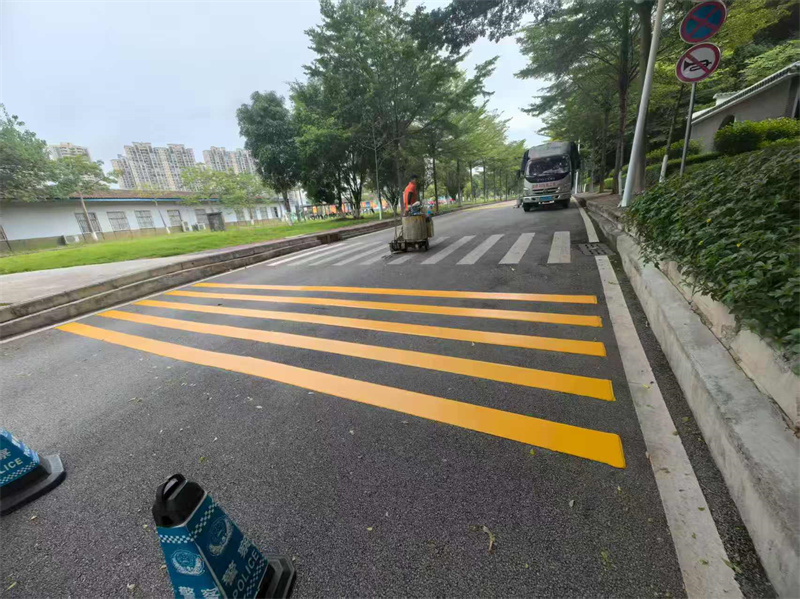 百色靖西校園熱熔標志線