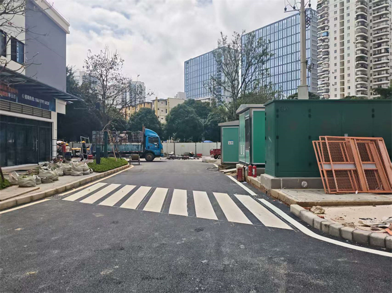 南寧橫縣園區道路熱熔標線